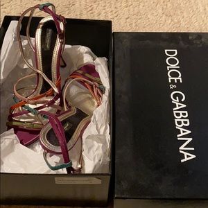 Dolce&Gabbana sandals multi color size 39.5